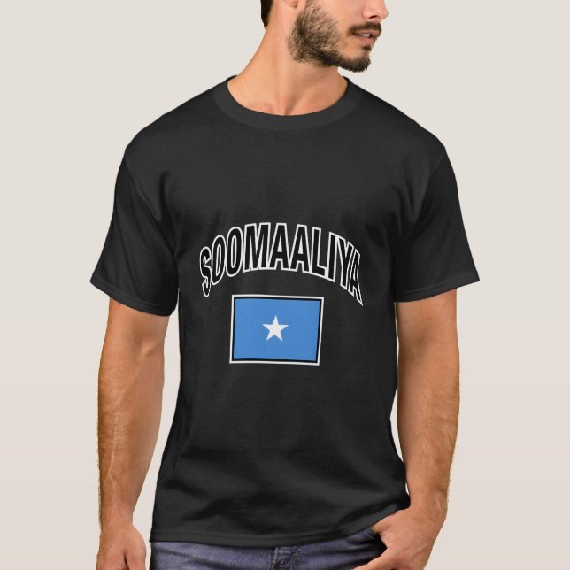 Somalia Flag Proud Somali In Somali T-Shirt (Front)