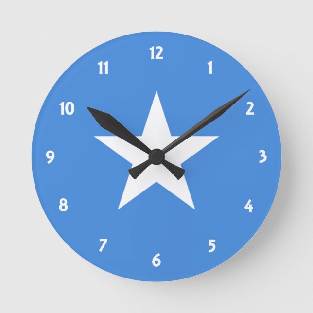 somalia flag round clock (Front)