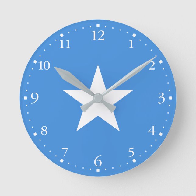 Somalia Flag Round Clock (Front)