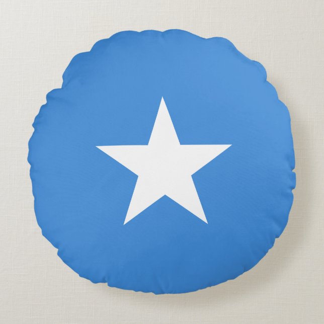 Somalia Flag Round Cushion (Front)
