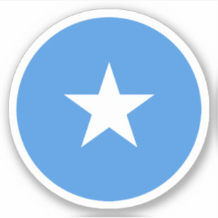 Somalia Flag Round Sticker
