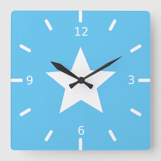 Somalia flag square wall clock (Front)