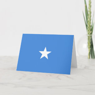 Somalia flag thank you card