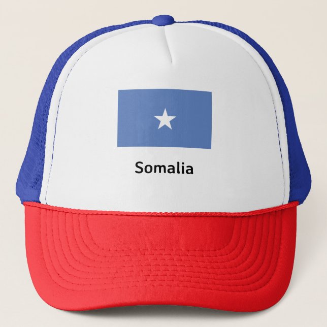 Somalia Flag Trucker Hat (Front)