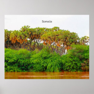 Somalia, landscape photograph poster