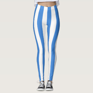 Somalia National Flag Colours Vertical Striped Leggings
