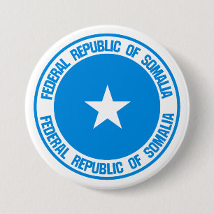 Somalia Round Emblem 7.5 Cm Round Badge