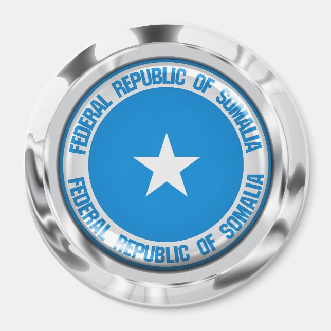 Somalia Round Emblem Magnet (Front)