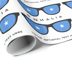 Somalia Shades custom text & colour gift wrap
