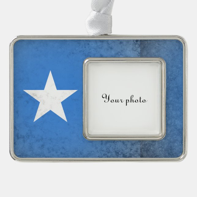 Somalia Silver Plated Framed Ornament (Front)