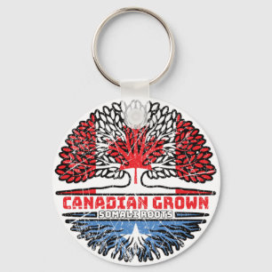 Somalia Somali Canadian Canada Tree Roots Flag Key Ring