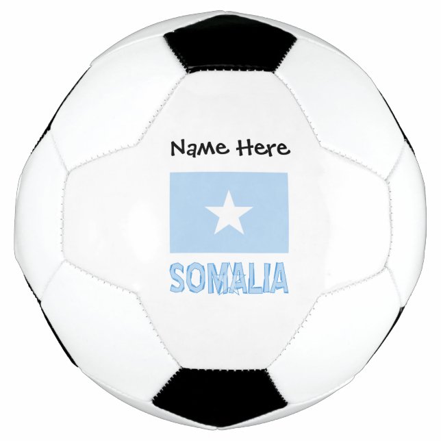 Somalia Somali Flag Black Personalisation  Football (Front)