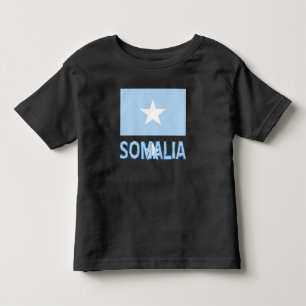 Somalia Somali Flag Black Personalisation Toddler T-Shirt