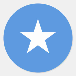 Somalia/Somali/Somalian Flag Classic Round Sticker