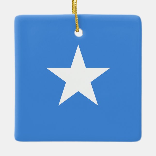 Somalia (Somalian) Flag Ceramic Ornament (Front)