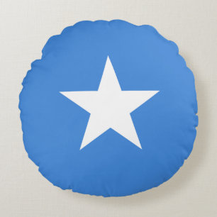 Somalia (Somalian) Flag Round Cushion