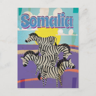Somalia Vintage Travel Poster Postcard