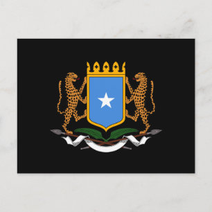 Somalian coat of arms postcard