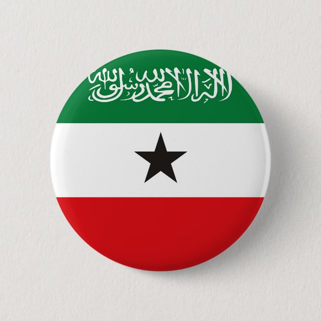 Somaliland ethnic flag 6 cm round badge (Front)