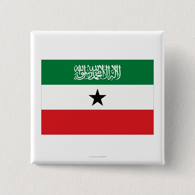 Somaliland Flag 15 Cm Square Badge (Front)