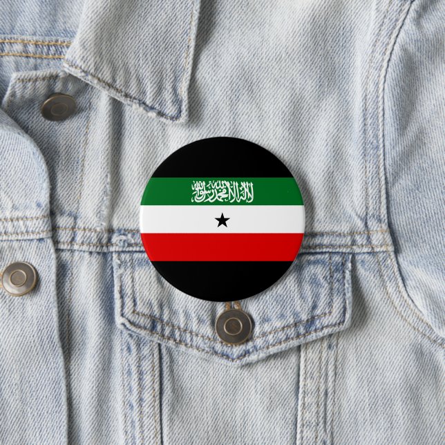 Somaliland Flag 7.5 Cm Round Badge (In Situ)