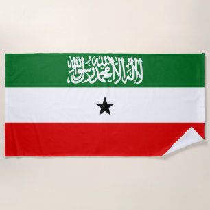 Somaliland Flag Beach Towel