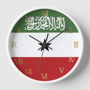 Somaliland flag clock