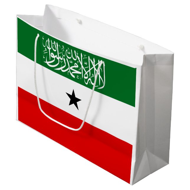 Somaliland Flag Large Gift Bag (Front Angled)