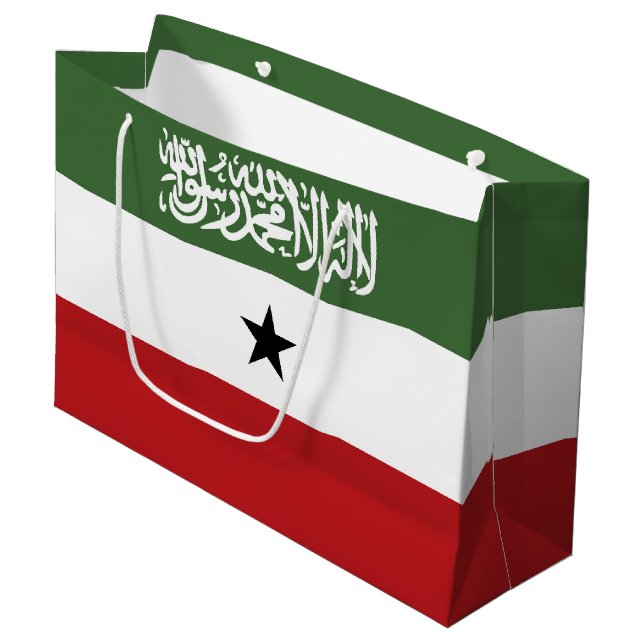 Somaliland flag large gift bag (Front Angled)