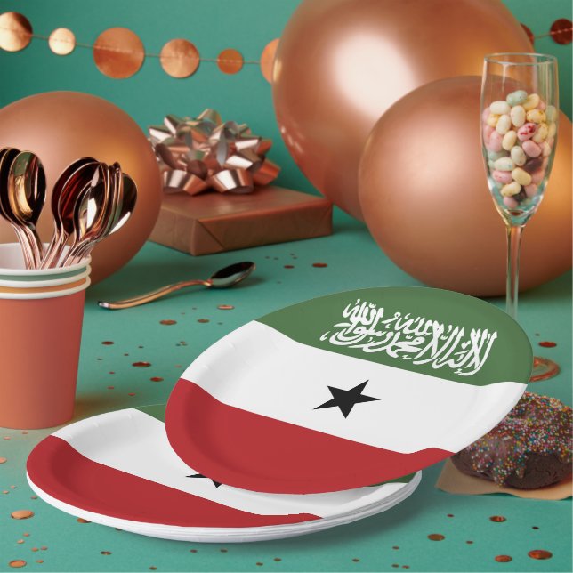 Somaliland flag paper plate (Multi)