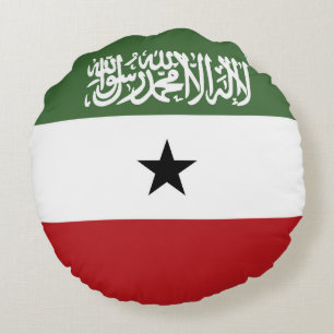 Somaliland flag round cushion