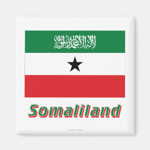 Somaliland Flag with Name Magnet