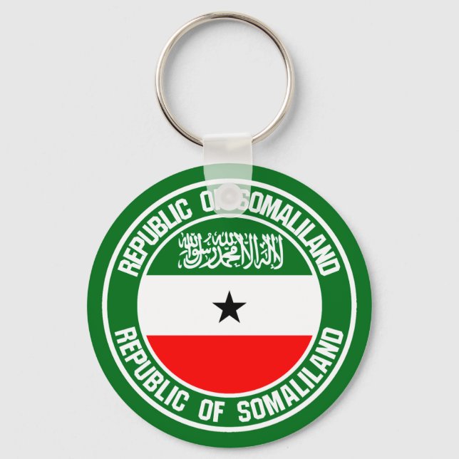 Somaliland Round Emblem Key Ring (Front)