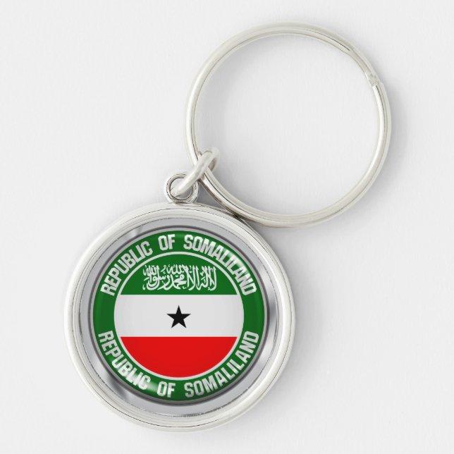 Somaliland Round Emblem Key Ring (Front)