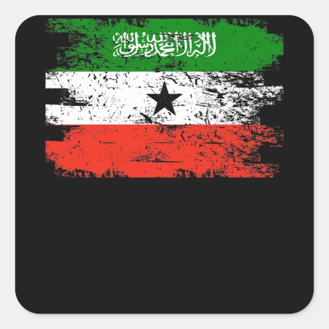 Somaliland Shirt Gift Country Flag Patriotic Square Sticker (Front)