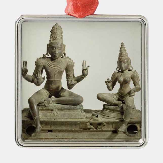 Somaskanda, Chola, Tamil Nadu (bronze) Metal Tree Decoration (Front)