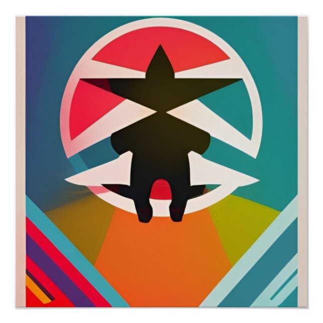 Sombra Abstracta y Color Poster (Front)