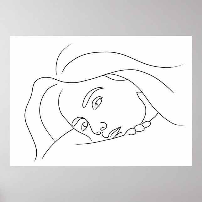 Sombre Fem Face Poster (Front)