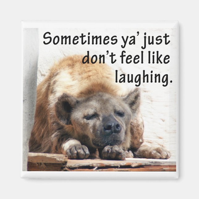 Sombre Hyena Magnet (Front)