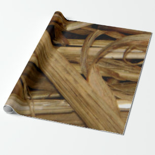 Sombre Straw Wrapping Paper