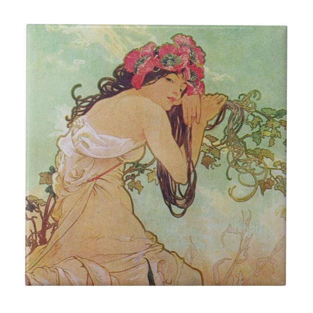 Sombre Woman Tile (Front)