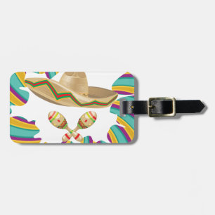 Sombrero and Maracas Luggage Tag