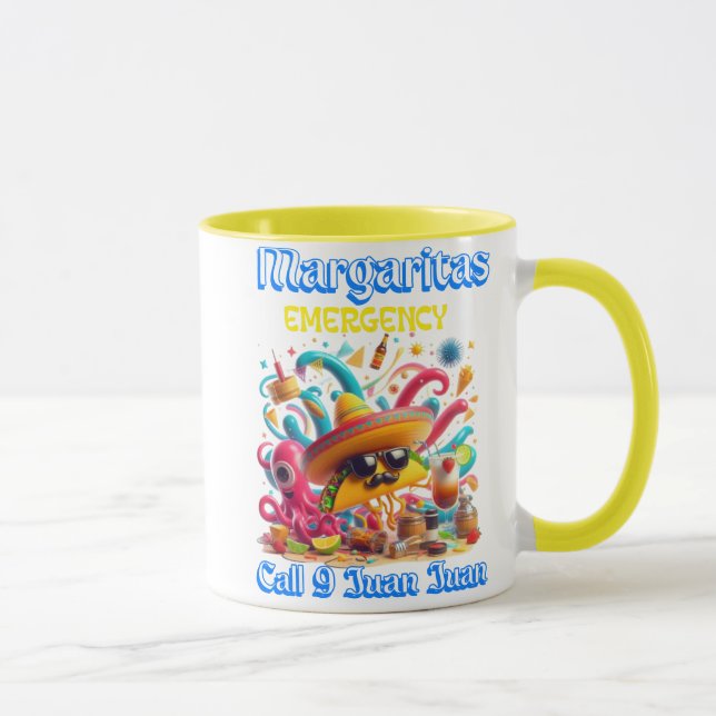 Sombrero and Sunglasses Margarita Emergency Mug (Right)