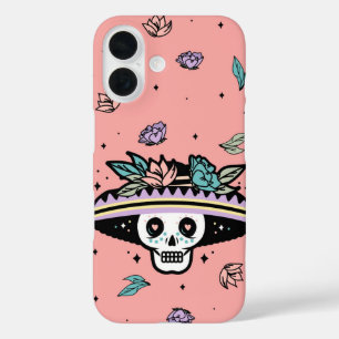 Sombrero Calavera – Day of the Dead Skull iPhone 16 Case