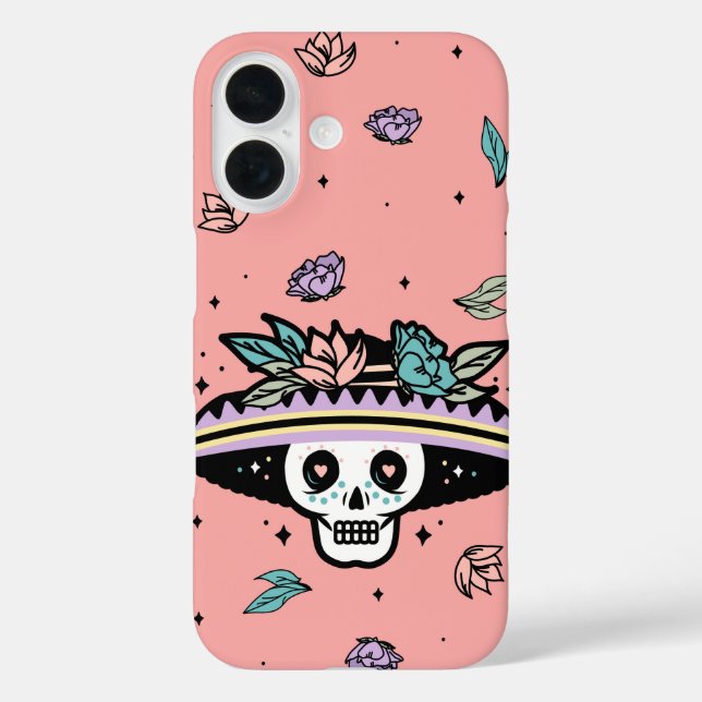 Sombrero Calavera – Day of the Dead Skull Case-Mate iPhone Case (Back)