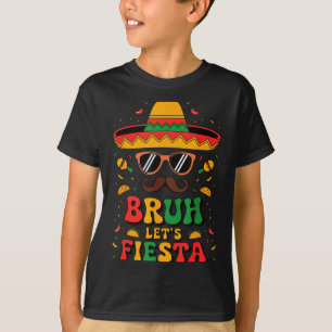 Sombrero face cinco mayo bruh let fiesta mexican T-Shirt