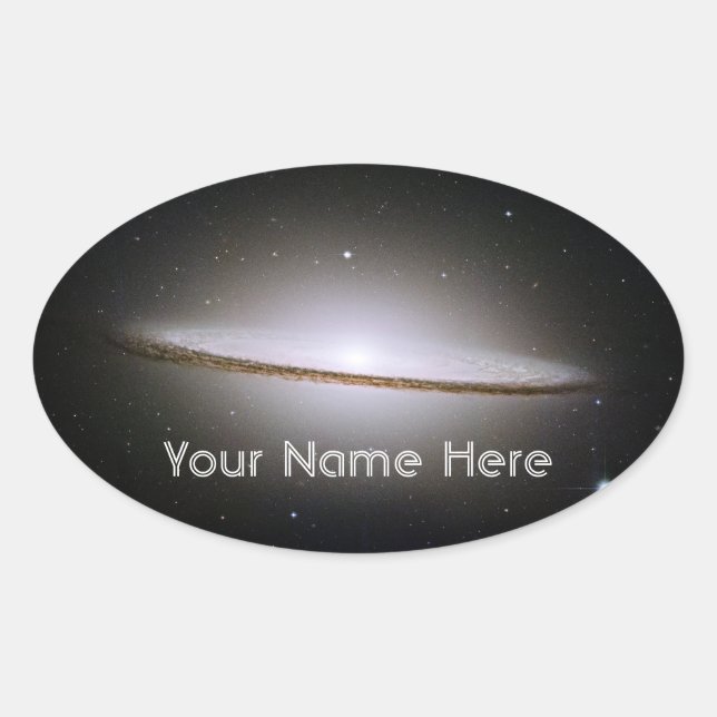 Sombrero Galaxy Bookplate Sticker (Front)
