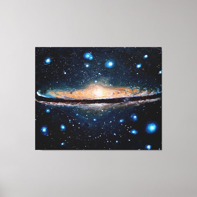 Sombrero galaxy canvas print (Front)