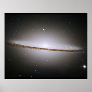 Sombrero Galaxy Hubble Telescope Image Poster