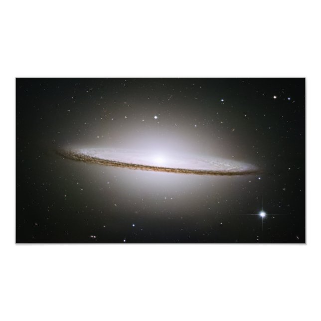 Sombrero Galaxy (Hubble Telescope) Photo Print (Front)
